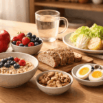 0-아침공복음식-대표-이미지-사과-베리-계란-견과류-오트밀-양배추-감자-곡물빵