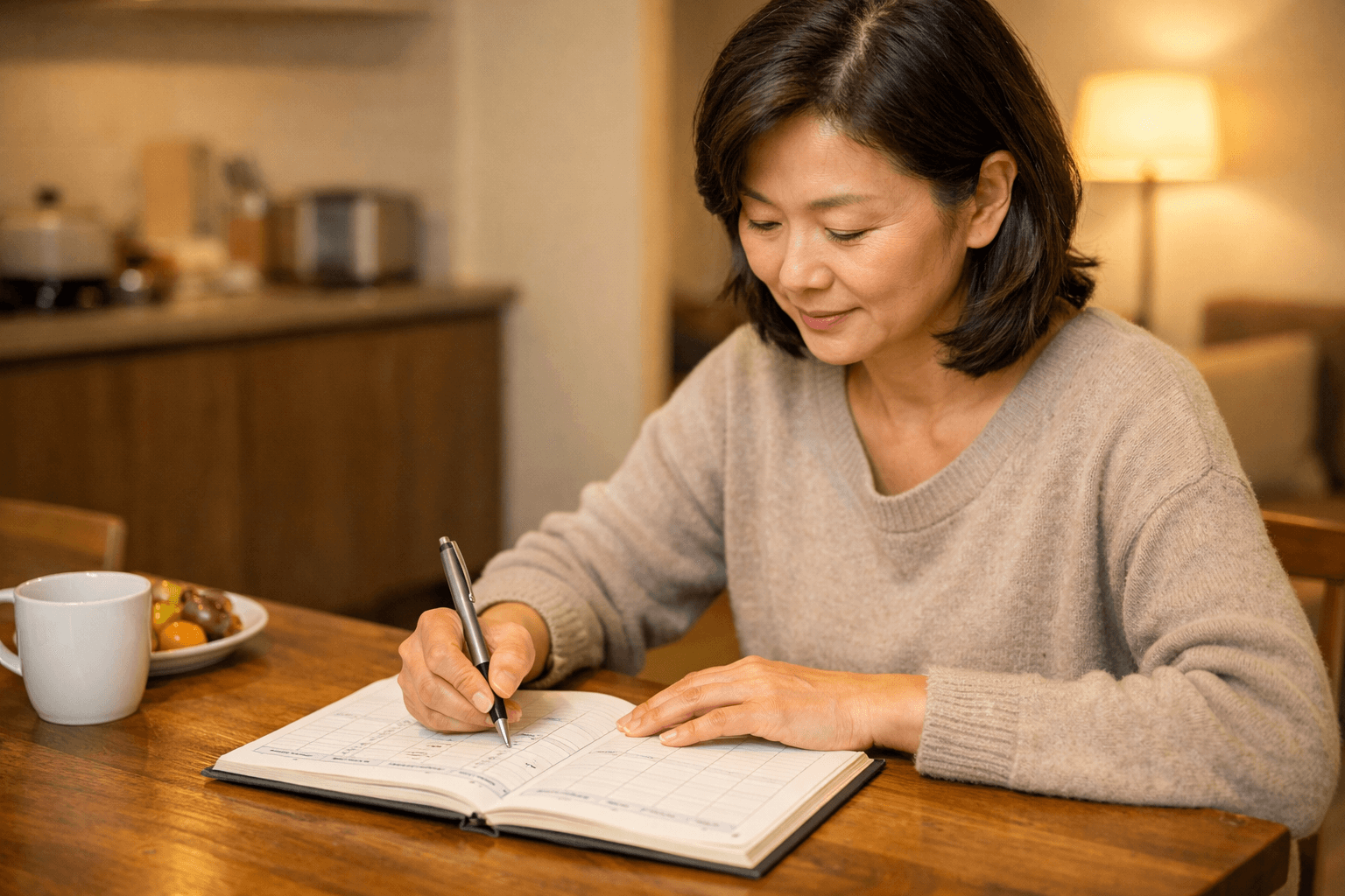 0-직장암신호-대표-이미지-배변-기록-노트-중년-일상