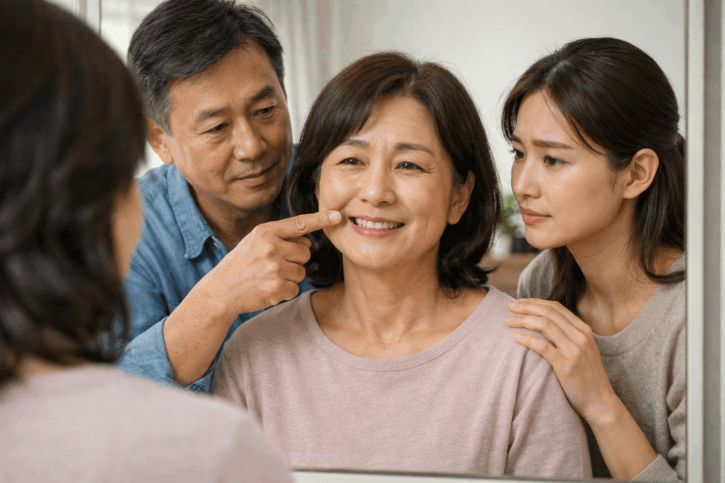 1-뇌졸중초기증상-얼굴-비대칭-확인-장면