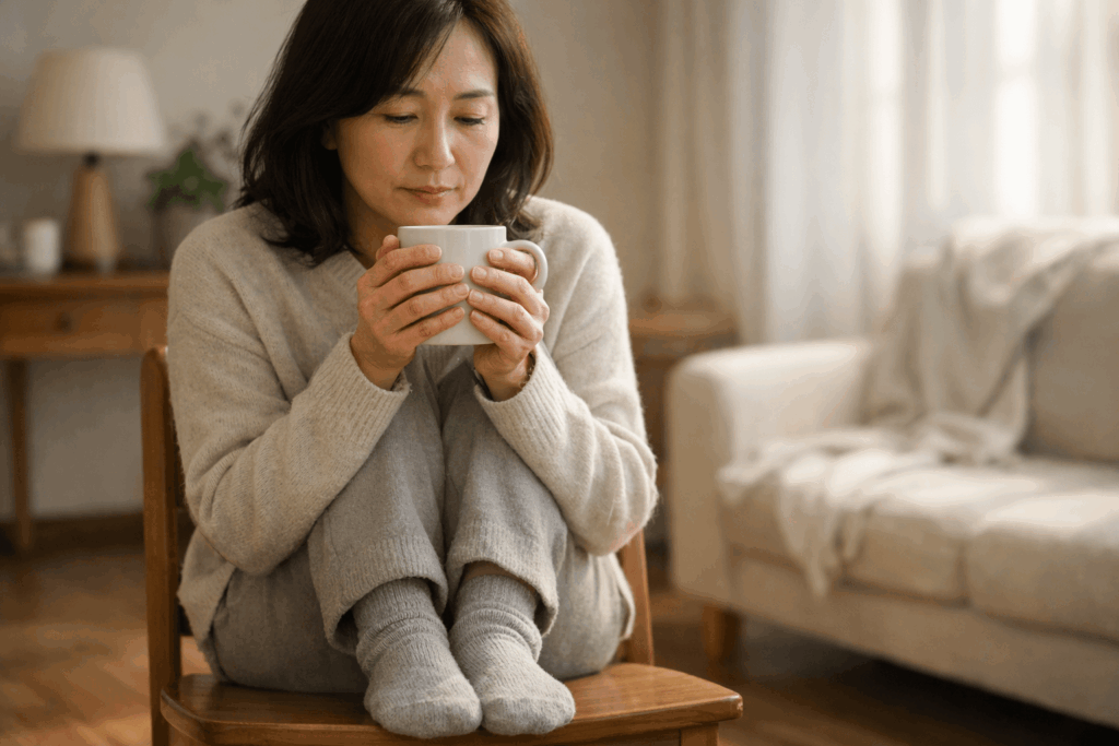 1-손발냉증-몸통은-편안하지만-손발이-차가운-실내-장면