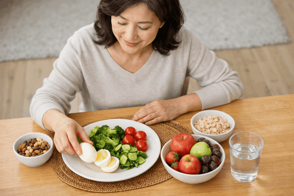 1-신장건강-혈당을-고려한-아침-식사-선택-장면