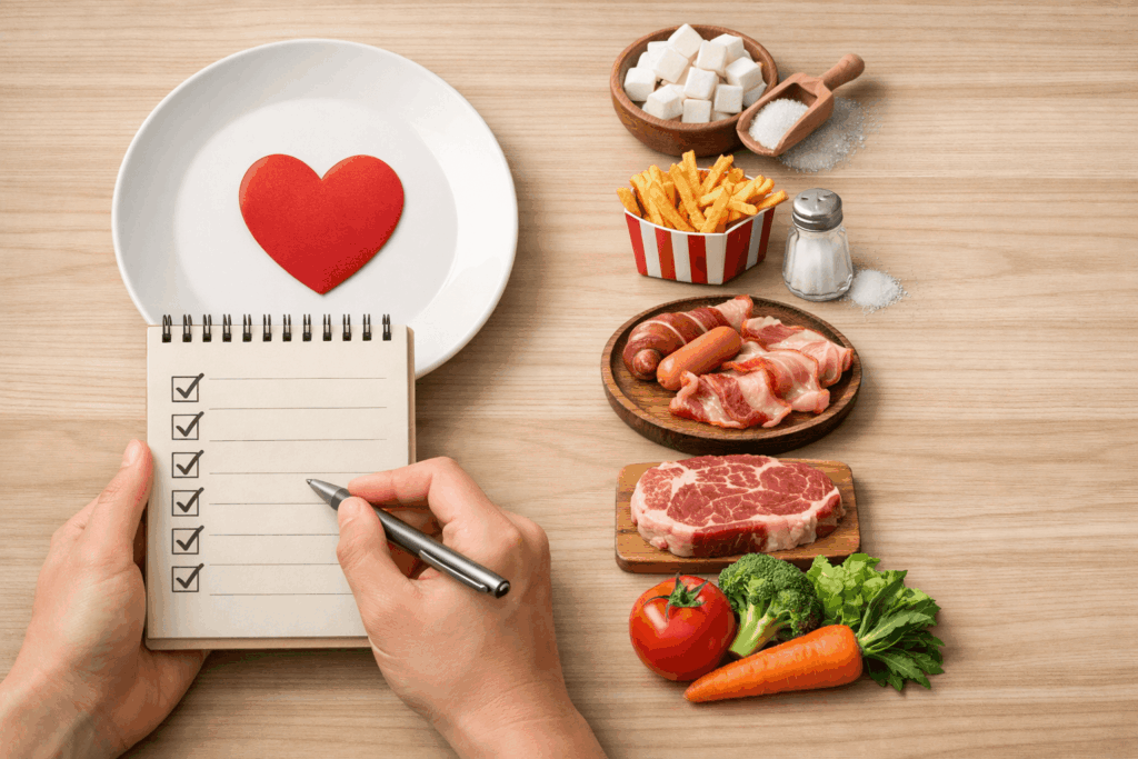 1-심장건강-6가지-음식-체크리스트-식탁-점검
