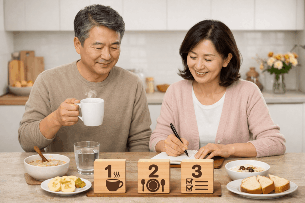 1-아침공복음식-선택-기준-따뜻한-물-부드러운-식사-순서-습관