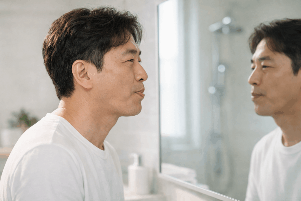 1-잇몸병-아침-입안상태-점검-장면