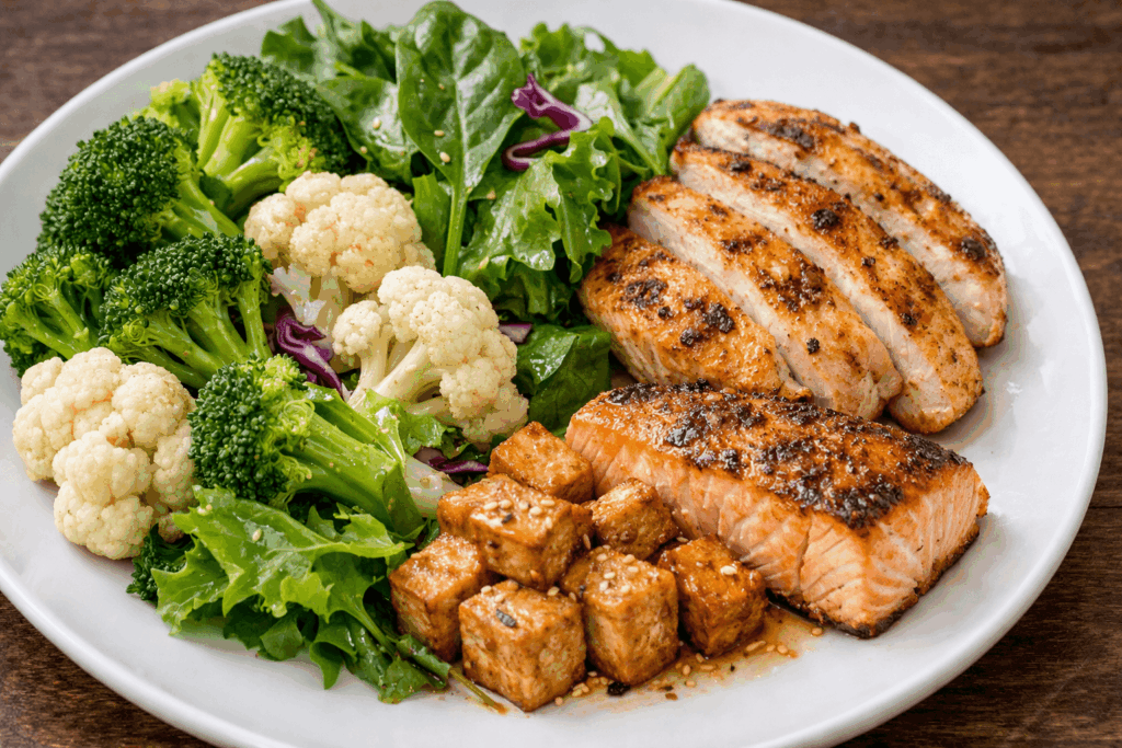 1-저탄수식단-녹말없는-채소-접시-구성