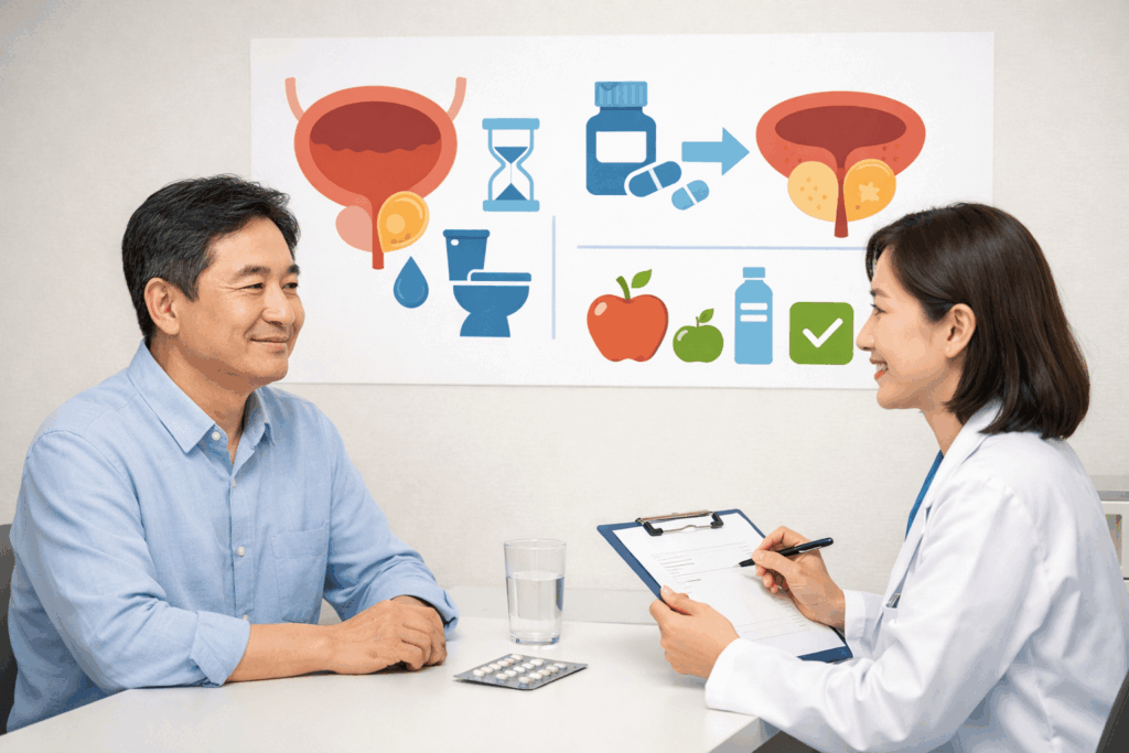 1-전립선약-초기-상담과-관리-시작-장면