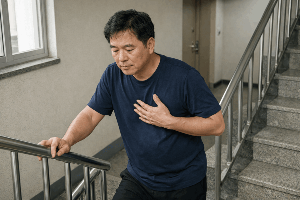 1-폐나이-계단에서-호흡-상태를-점검하는-중년