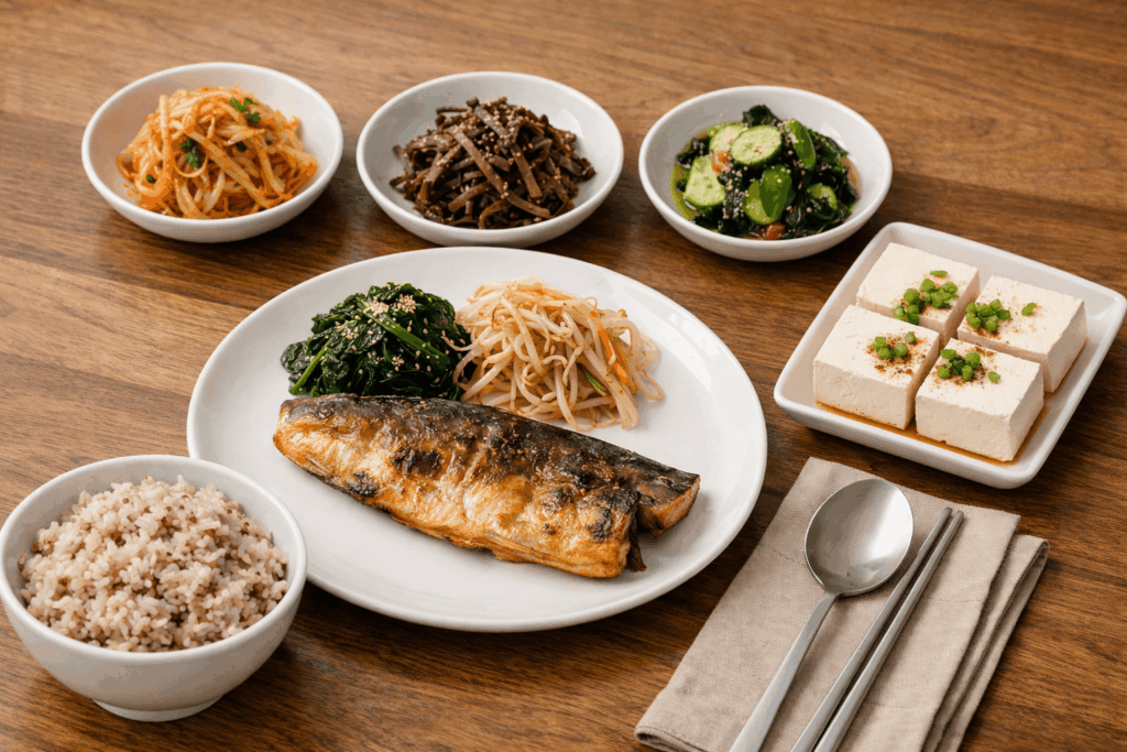 2-갑상선식단-저하증-점심-단백질-채소-구성