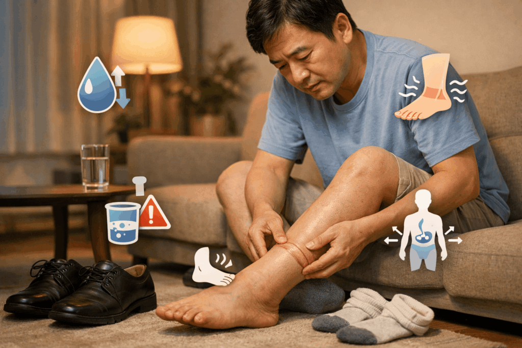 2-신장기능저하-부종-발목붓기-체액변화-확인