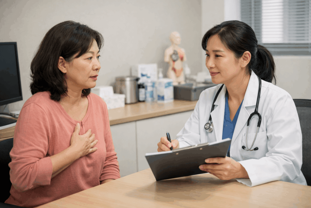 2-유방암신호-유두분비물-피빛변화-상담-확인