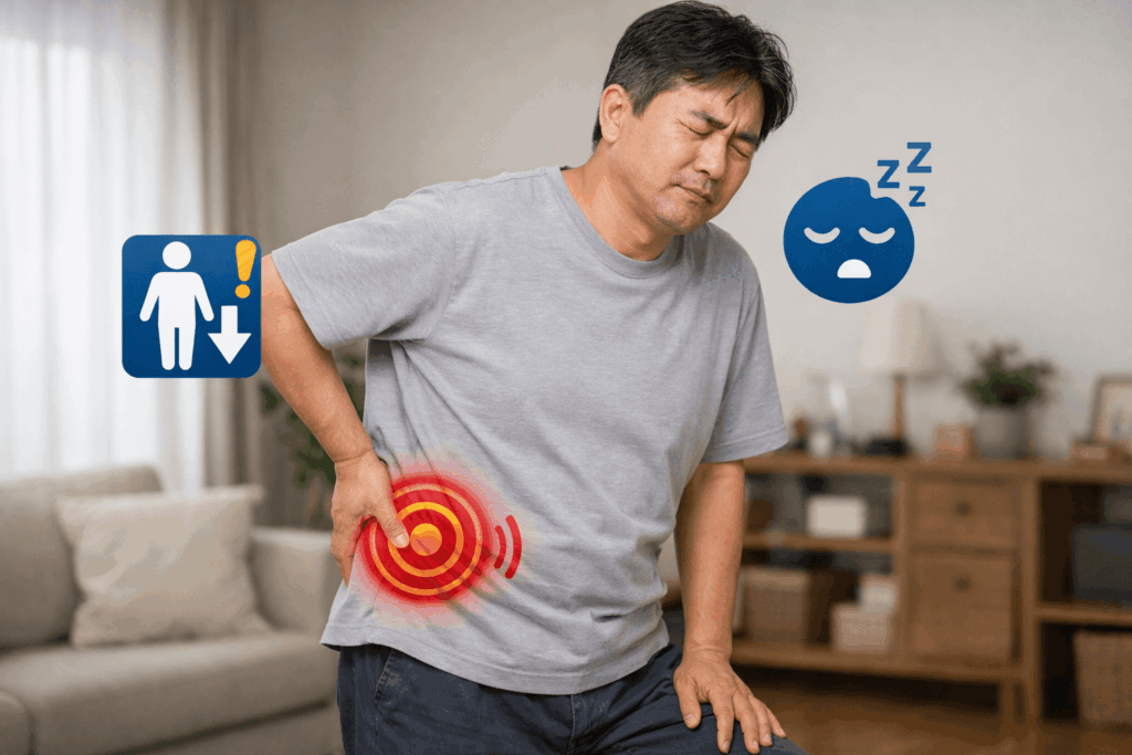 3-전립선암증상-허리통증-체중감소-관련-장면