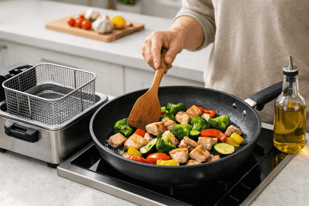 3-지방간관리-튀김-줄이기-식물성기름-대신-굽기-조리