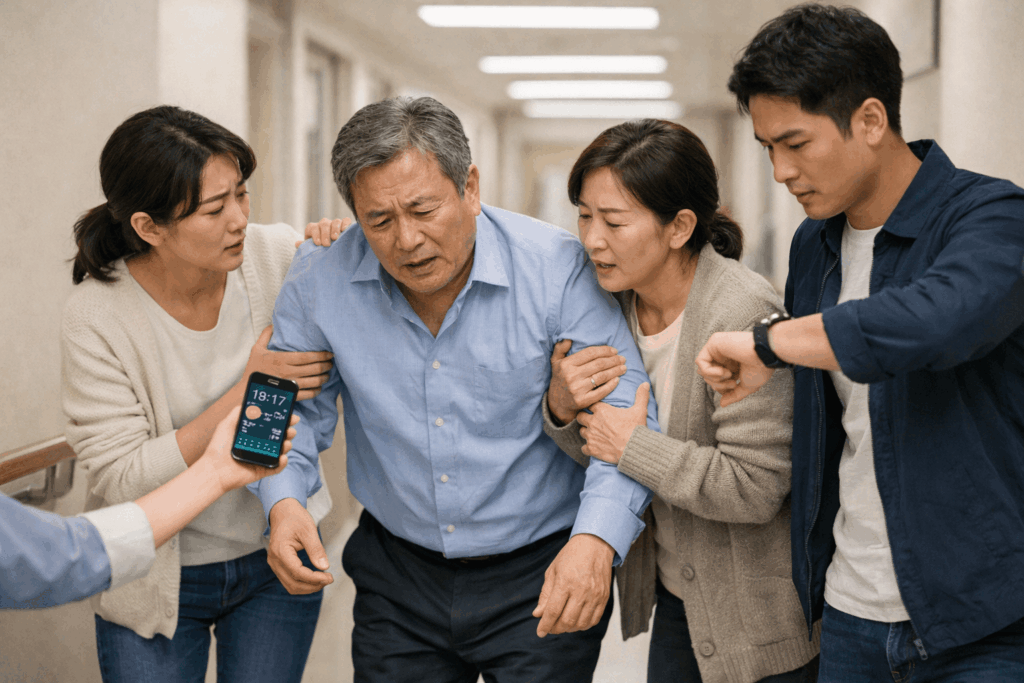 3-치매신호-갑작스러운-걸음-말-변화를-살피는-장면