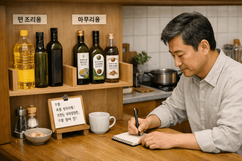 4-기름섭취-오일-루틴-관리와-기록-장면