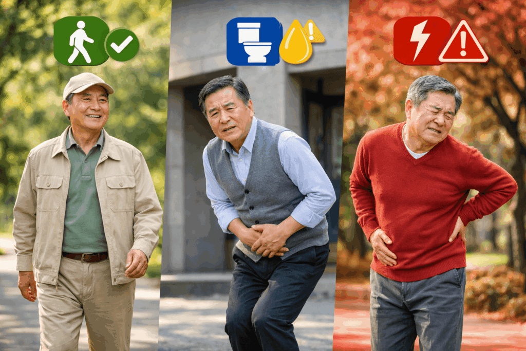 4-전립선약-복용-시기와-환자-비교-생활-장면