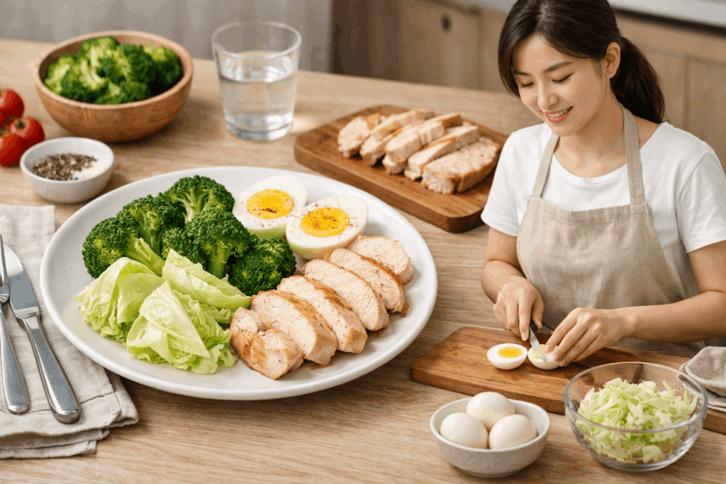 4-지방간관리-십자화과채소-달걀-고기-루틴-식단-구성