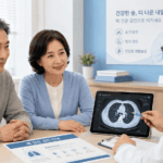 폐암 검진과 저선량 흉부 CT 상담을 받는 중장년 한국인
