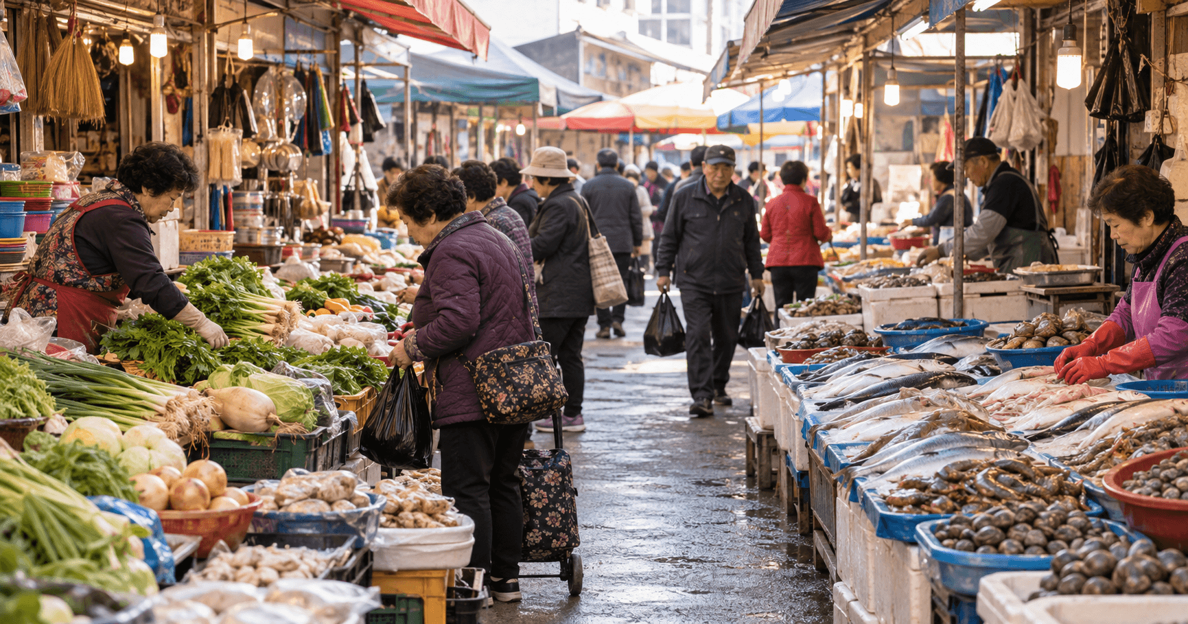 화성 사강시장 장날 2·7일, 회 전문 골목과 오일장을 함께 둘러보는 날